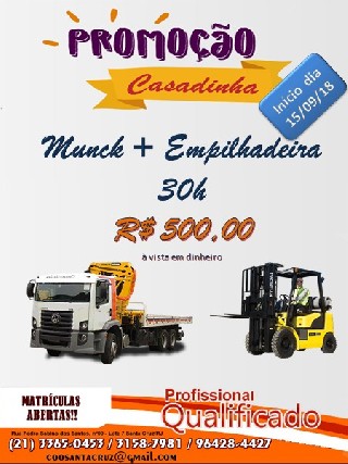 Foto 1 - Curso de operador de munck empilhadeira